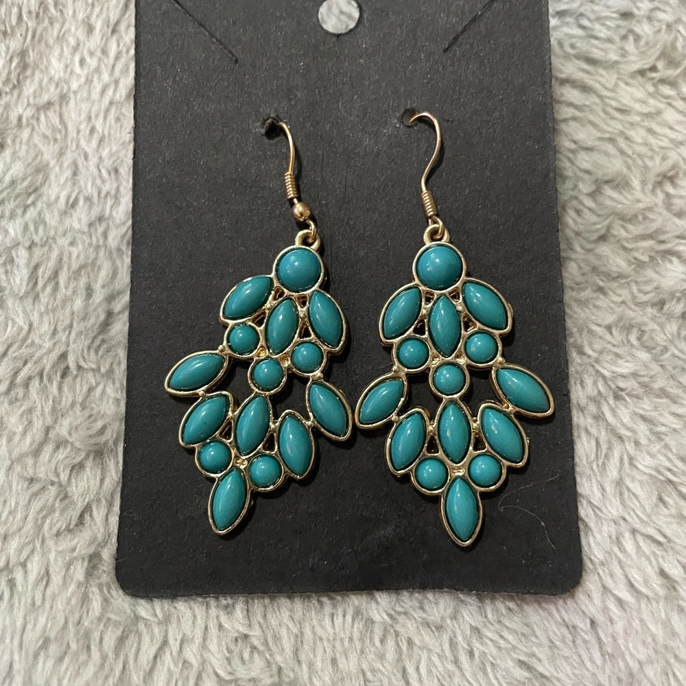 Elegant Turquoise Drop Earrings